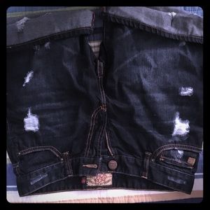 Dear John size 27 distressed shorts.